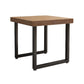 Industrial Wooden Dining Table Square Sled Dining Table for Restaurant