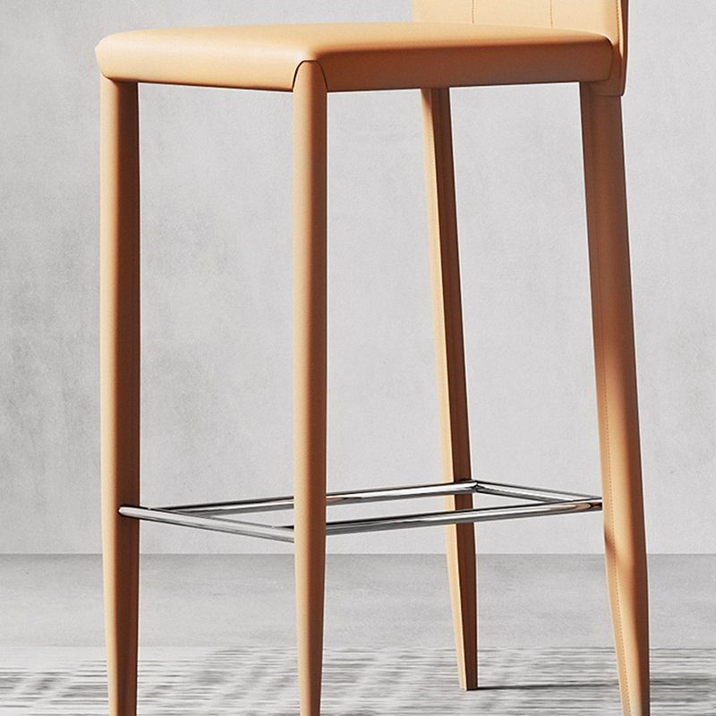 Glam Leather Counter Height Stools Low Back Bar Stools for Indoor Clearhalo 'Bar Furniture' 'Bar Stools' 'bar_stools' 'furn' 'furn_bar_stools' 'Furniture' 'Kitchen & Dining Furniture' 1200x1200_836d77b4-9682-4aa9-84fa-63305949d067