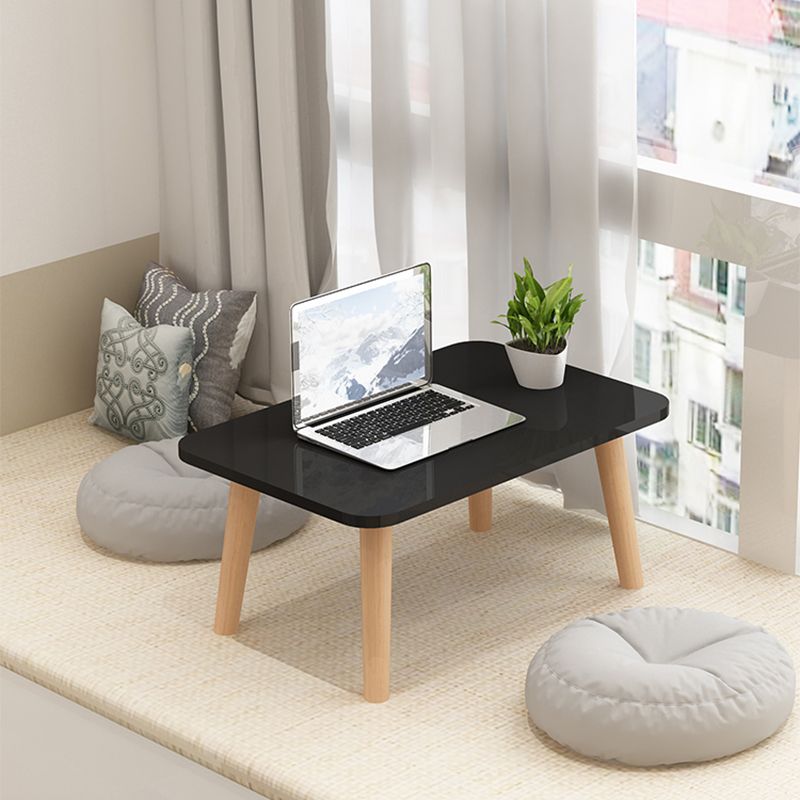 11"H Contemporary Coffee Table Wooden Single Coffee Cocktail Table