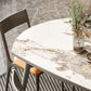 Modern Round Dining Table Stone Top Dining Table with 4 Wood Legs Clearhalo 'Dining Tables & Seating' 'Dining Tables' 'dining_table' 'furn' 'furn_dining_table' 'Furniture' 'furniture_dining_table' 'Kitchen & Dining Furniture' 'kitchen' 'kitchen_dining_table' 1200x1200_836ed19b-c396-4b10-9c5b-f614a6c9c23f