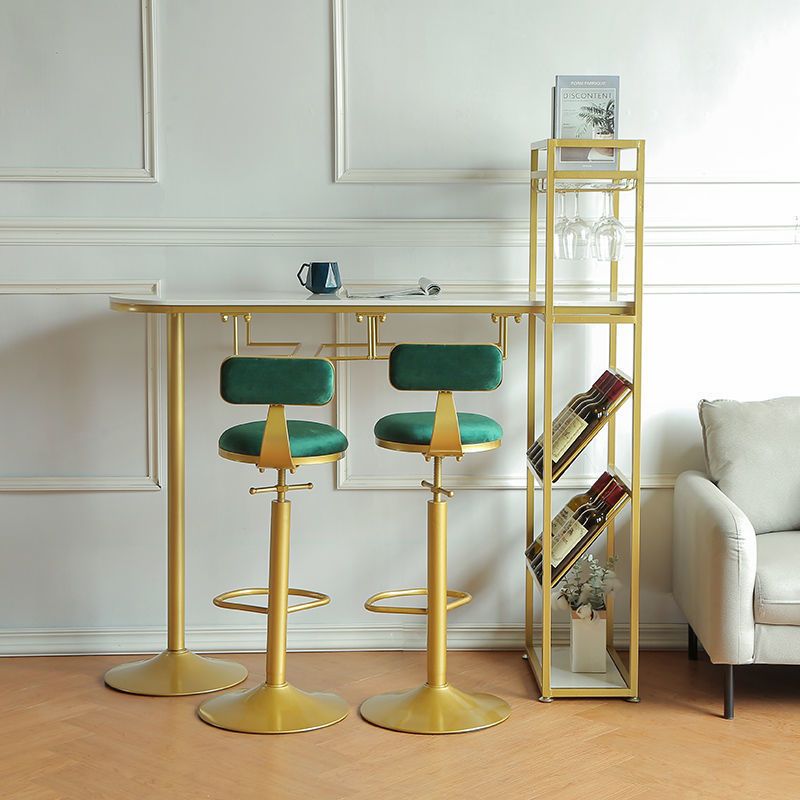 Tavolo da bar in marmo specialistico in marmo glam bianco glam con deposito di vino