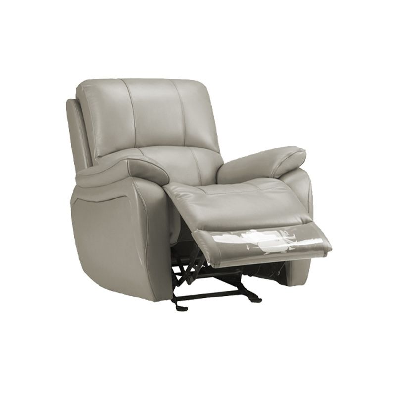 Moderne recliner stoel USB -ladingpoort vaste kleur Standaardrecliner
