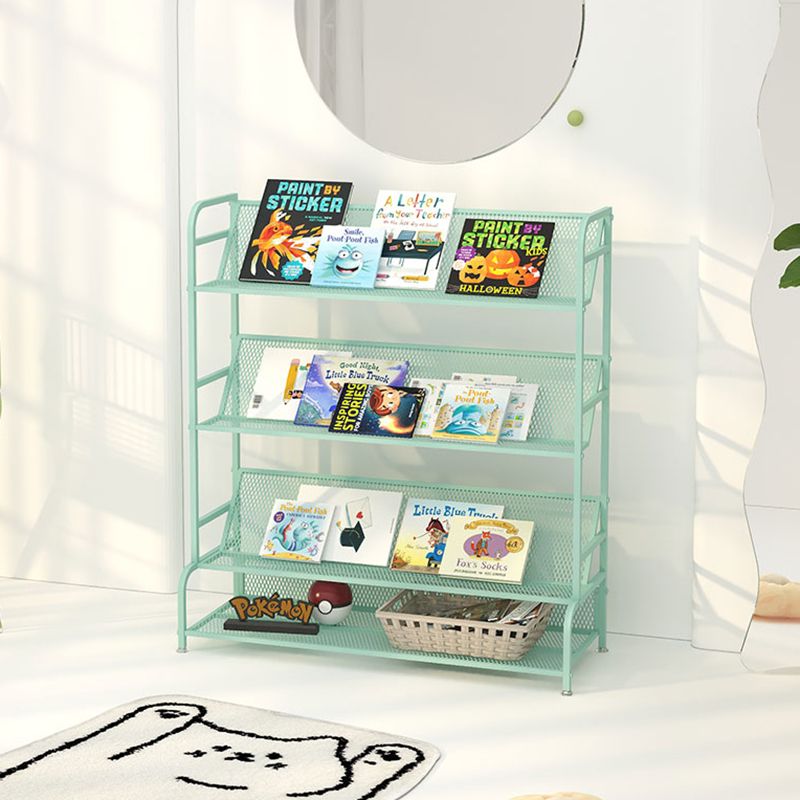 Escandinavia 4 estantes estantería estándar de metal abierta estantería