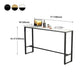 Marble Counter Height Table with Rectangle Table Top Trestle Table - 41.3" H Clearhalo 'Bar Furniture' 'Bar Tables' 'bar_tables' 'furn' 'furn_bar_tables' 'Furniture' 'furniture_bar_tables' 'Kitchen & Dining Furniture' 1200x1200_8372a36d-a4fa-49f7-a75e-b7475ffddad6