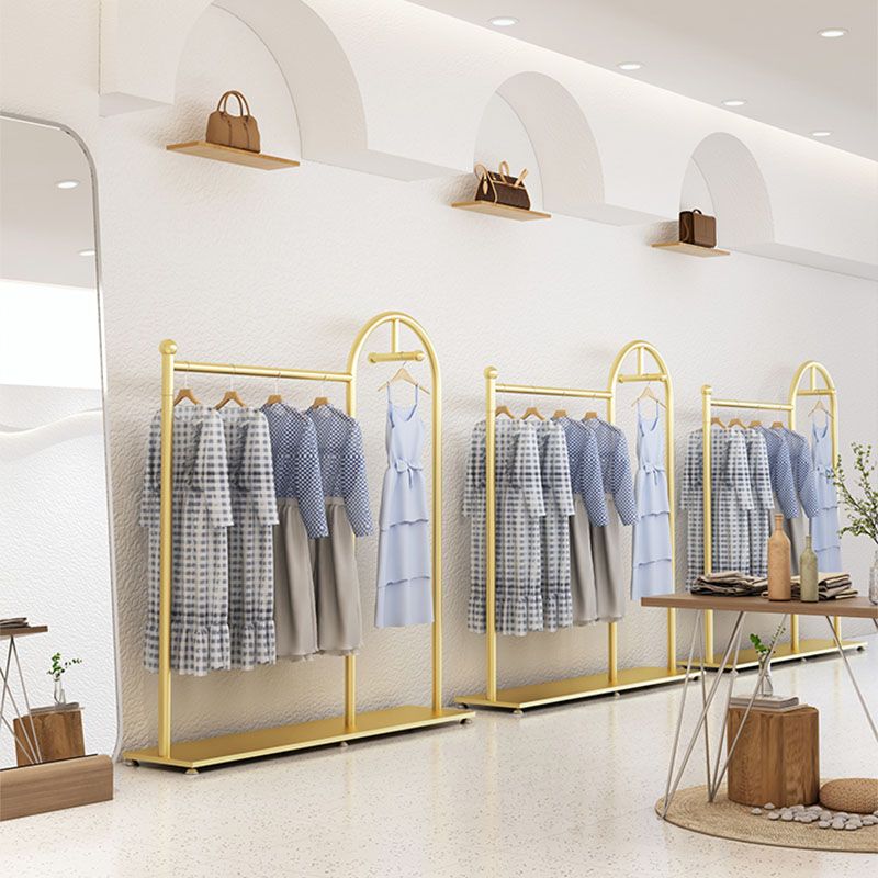 Glam Coat Rack Metal Rails y ganchos enmarcados de metal