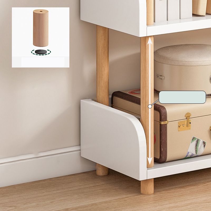 Hedendaags gemanipuleerde houten boekenkast Standaard Open Back boekenplank met planken