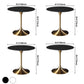 Round Two-Color Dining Table Sintered Stone Table Luxury with Tulip Base Clearhalo ' dining_table' 'Dining Tables & Seating' 'Dining Tables' 'furn' 'furn_dining_table' 'Furniture' 'furniture_dining_table' 'Kitchen & Dining Furniture' 'kitchen&dining_furn' 'kitchen' 'kitchen_dining_table' 1200x1200_83769a41-e1c6-4de0-baa3-7302d9b67e1c