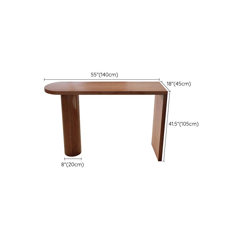 Modern Free Form Bar Table Set 1/3 Pcs Pine Solid Wood Bar Table and Stools in Brown Clearhalo 'Bar Furniture' 'furn' 'furn_home_bar_bar_sets' 'Furniture' 'Home Bars & Bar Sets' 'home_bar_bar_sets' 'Kitchen & Dining Furniture' 1200x1200_83772339-ce9b-4a08-b71d-72c4f4d77ddf