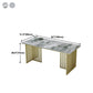 Luxury Sintered Stone Dining Table Rectangle Table with Double Pedestal Clearhalo 'Dining Tables & Seating' 'Dining Tables' 'dining_table' 'furn' 'furn_dining_table' 'Furniture' 'furniture_dining_table' 'Kitchen & Dining Furniture' 'kitchen' 'kitchen_dining_table' 1200x1200_8378f268-1834-4685-bae2-256c35523a2d