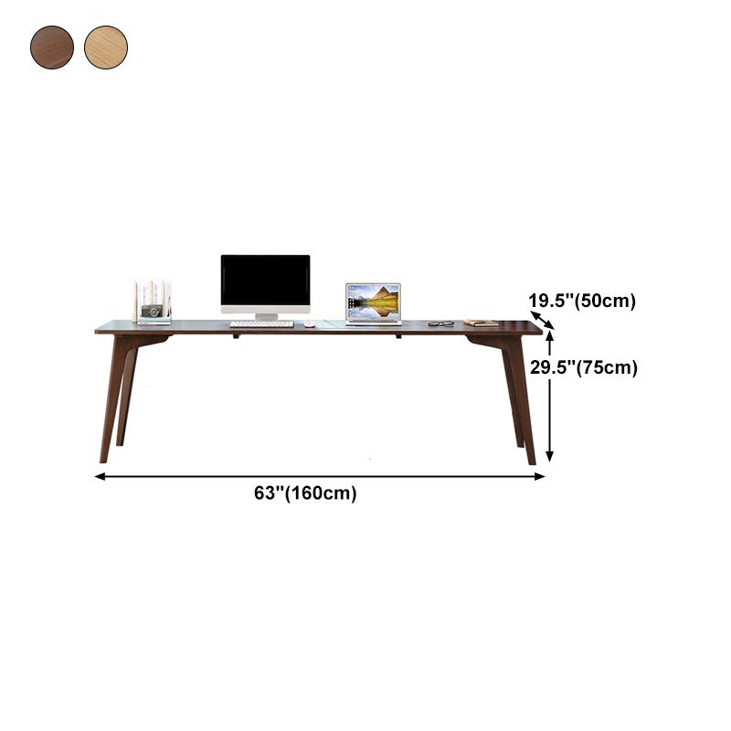 Modern Style Curved Office Desk Solid Wood Writing Desk for Home Clearhalo 'furn' 'furn_office_desk' 'Furniture' 'furniture_office_desk' 'Office Desks' 'Office Furniture' 'office_desk' 1200x1200_8379c6c3-5499-4f0d-a036-8032f474b679