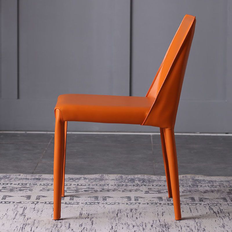 Contemporary Leather Chairs Set Kitchen Dining Room Solid Back Side Chair Clearhalo ' kitchen&dining_furn' 'Dining Chairs' 'Dining Tables & Seating' 'dining_chair' 'furn' 'furn_dining_chair' 'Furniture' 'furniture_dining_chair' 'Kitchen & Dining Furniture' 'kitchen' 1200x1200_837a4c6e-c05c-4581-9e8d-fa64bca211f3