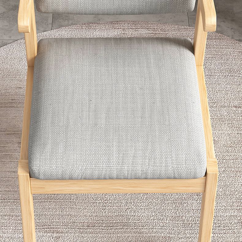 Modern Indoor-Outdoor Wood Chair Home Cushioned Open Back Dining Side Chair Clearhalo ' kitchen&dining_furn' 'Dining Chairs' 'Dining Tables & Seating' 'dining_chair' 'furn' 'furn_dining_chair' 'Furniture' 'furniture_dining_chair' 'Kitchen & Dining Furniture' 'kitchen' 1200x1200_837b8509-ef48-4cfa-8294-35ed18856474