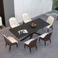 Luxury Sintered Stone Top Dining Table Rectangle Table with Metal Pedestal Clearhalo 'Dining Tables & Seating' 'Dining Tables' 'dining_table' 'furn' 'furn_dining_table' 'Furniture' 'furniture_dining_table' 'Kitchen & Dining Furniture' 'kitchen' 'kitchen_dining_table' 1200x1200_837d4a6e-0a30-4081-a25b-5ba7f7ef9962
