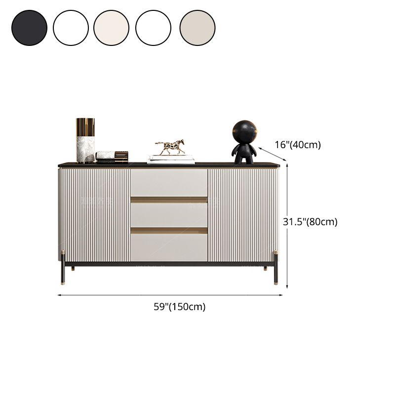 31.50"H Sideboard Glam Style Sideboard Buffet for Living Room and Kitchen Clearhalo 'buffet_sideboard' 'Buffets & Sideboards' 'furn' 'furn_buffet_sideboard' 'Furniture' 'Kitchen & Dining Furniture' 1200x1200_837e62e3-9aa9-48e6-a787-63c87435e114
