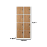 Natuurlijke afwerking binnenkast eigentijdse opbergkast met scharnierende deur