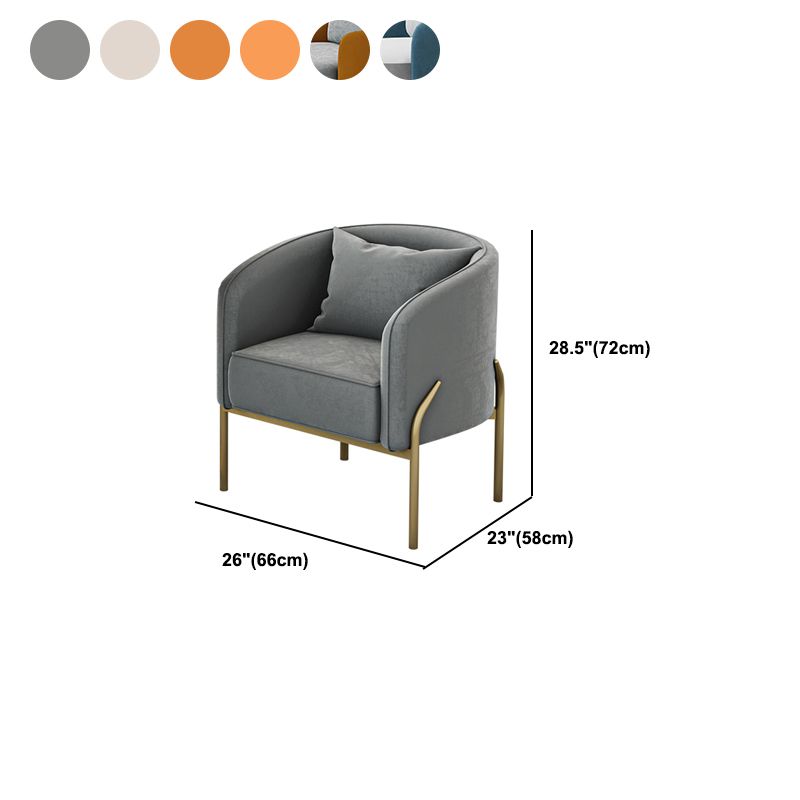 Contemporary Style Single Sofa Chair Pillow Back Arm Chair for Living Room Clearhalo 'Accent Chairs' 'accent_chairs' 'Chairs & Seating' 'furn' 'furn_accent_chairs' 'Furniture' 'Living Room Furniture' 1200x1200_837f7c16-d687-414e-9666-a15206f6d8bb