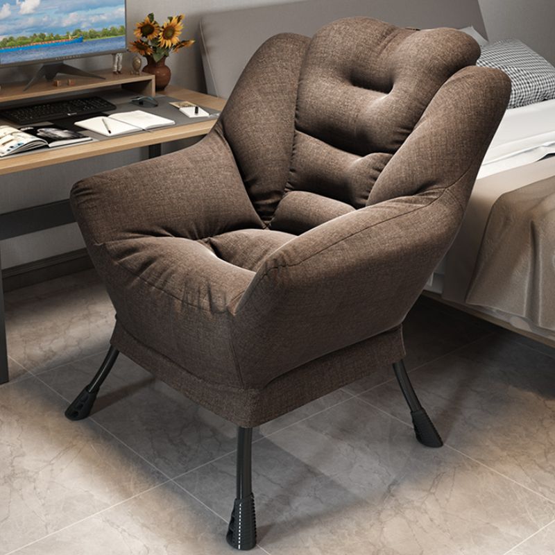 Scandinavian Accent Chair Solid Color Bedroom Reclining Basic Four Leg Arm Chair Clearhalo 'Accent Chairs' 'accent_chairs' 'Chairs & Seating' 'furn' 'furn_accent_chairs' 'Furniture' 'Living Room Furniture' 1200x1200_8380adb1-301d-4e55-8b44-ab0488e17483