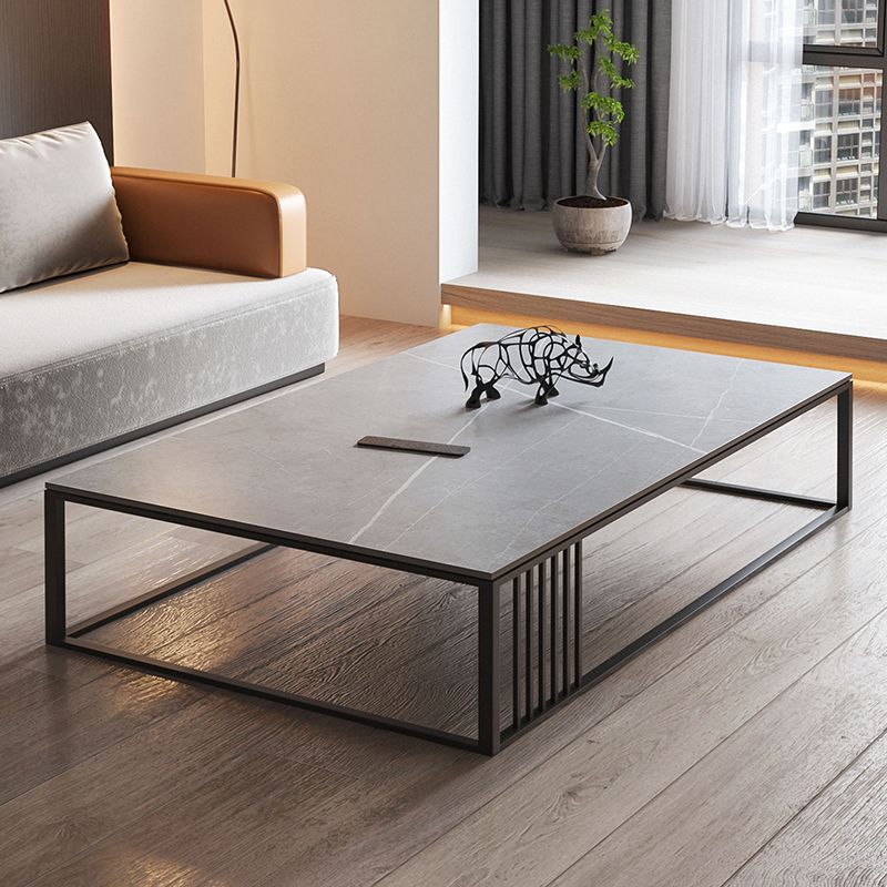 Aucune table basse simple pénible de cadre d'ardoise grise moderne de table basse