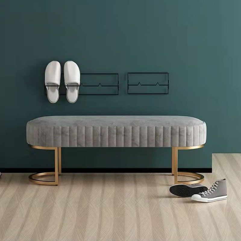 Contemporary Seating Bench Metal Entryway Bench , 12.5-inch Width Clearhalo 'Benches' 'Chairs & Seating' 'furn' 'furn_benches' 'Furniture' 'Living Room Furniture' 1200x1200_83832a20-a592-4d81-8d35-074807eb464b