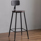 Modern Armless Backrest Counter Stool Iron Bar Stool with Seat and Pedal for Cafe Clearhalo 'Bar Furniture' 'Bar Stools' 'bar_stools' 'furn' 'furn_bar_stools' 'Furniture' 'Kitchen & Dining Furniture' 1200x1200_838342aa-ca2a-4361-ae7e-56b756afca42