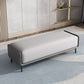 Rectangle Entryway Bench Modern Cushioned Seating Bench with Metal Legs Clearhalo 'Benches' 'Chairs & Seating' 'furn' 'furn_benches' 'Furniture' 'Living Room Furniture' 1200x1200_8386551e-b683-4053-897c-346920ad1d4e