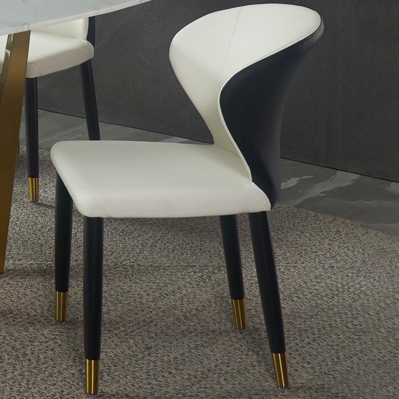 Wingback Side Chair Upholstered Armless Dining Chairs for Dining Room Clearhalo 'Dining Chairs' 'Dining Tables & Seating' 'dining_chair' 'furn' 'furn_dining_chair' 'Furniture' 'Kitchen & Dining Furniture' 1200x1200_8386fc07-ccb4-4caa-a7dd-ab6bfd5fe1f8