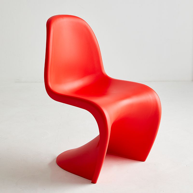 Contemporary Style Plastic Dining Armless Chair Stacking Solid Back Dining Chair Clearhalo ' kitchen&dining_furn' 'Dining Chairs' 'Dining Tables & Seating' 'dining_chair' 'Furniture' 'furniture_dining_chair' 'Kitchen & Dining Furniture' 'kitchen' 1200x1200_8389c5cd-b7be-497a-a086-4fedcf39ea1d