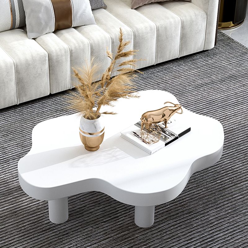 Solid Wood Cloud-Shaped Coffee Table Nordic 3 Legs Cocktail Table Clearhalo 'Coffee & Accent Tables' 'Coffee Tables' 'coffee_tables' 'furn' 'furn_coffee_tables' 'Furniture' 'Living Room Furniture' 1200x1200_838be464-28fb-437f-9443-90a527e2f429