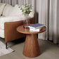 Round Solid Wood Coffee Table Pedestal Coffee Cocktail Table