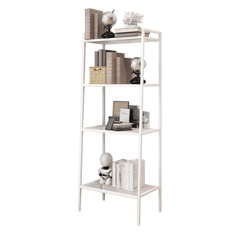 Contemporary Open Ladder Bookshelf Metal Vertical Bookshelf for Bedroom Clearhalo 'Bookcases' 'furn' 'furn_bookcases' 'Furniture' 'furniture_bookcases' 'kitchen' 'kitchen_bookcases' 'Living Room Furniture' 'Office Furniture' 1200x1200_83912622-7b79-4f39-985b-fb5d7f77f308