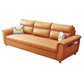 Flared Arms Sleeper Sofa Faux Leather Upholstered Futon Sleeper Sofa Clearhalo 'furn' 'furn_futons' 'Furniture' 'Futons & Daybeds' 'Futons' 'Living Room Furniture' 1200x1200_839867bc-31bf-4269-8d91-3fcffdd45c84