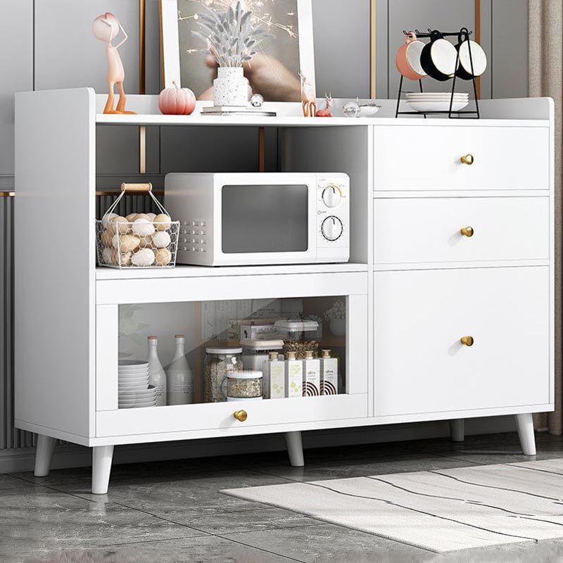 Engineered Wood Modern Sideboard Kitchen Dining Room Sideboard Clearhalo 'buffet_sideboard' 'Buffets & Sideboards' 'furn' 'furn_buffet_sideboard' 'Furniture' 'Kitchen & Dining Furniture' 1200x1200_83989055-0fc2-4134-ac43-f367f7c15919