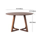 Modern Rubber Wood Table for Restaurant Dining Table with Double Wood Pedestal