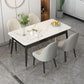 Sintered Stone Dining Table Traditional Luxury 4 Legs Table with Metal Base Clearhalo 'Dining Tables & Seating' 'Dining Tables' 'dining_table' 'furn' 'furn_dining_table' 'Furniture' 'furniture_dining_table' 'Kitchen & Dining Furniture' 'kitchen' 'kitchen_dining_table' 1200x1200_839c5eaf-9188-46ea-a140-ac3f7f860abe
