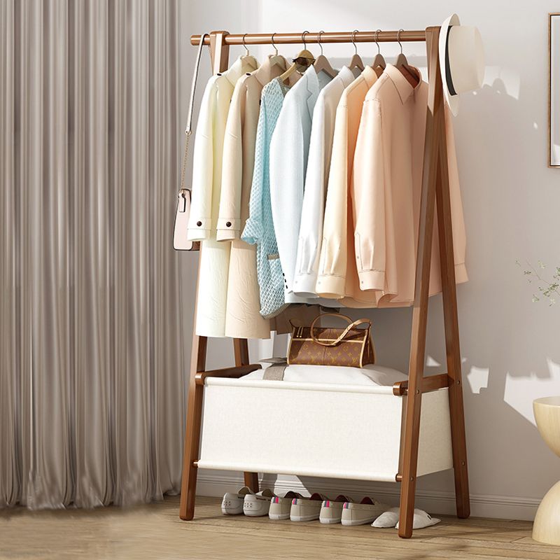 Solid Wooden Coat Rack Shelf Storage and Hanging Rail Coat Hanger Clearhalo 'Entry & Mudroom Furniture' 'furn' 'furn_hall_tree_coat_racks' 'Furniture' 'Hall Trees & Coat Racks' 'hall_tree_coat_racks' 1200x1200_839c7441-3c78-4c69-b07e-4984dcaa9e44