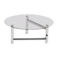 Glass Top Steel Coffee Table Round Minimalist Modern Coffee Table Clearhalo 'Coffee & Accent Tables' 'Coffee Tables' 'coffee_tables' 'furn' 'furn_coffee_tables' 'Furniture' 'Living Room Furniture' 1200x1200_839dcf05-dd2d-4cc8-bb0b-5f47477a7471