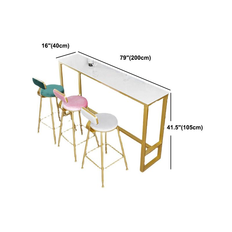 Table à manger en pierre de bar à glamour