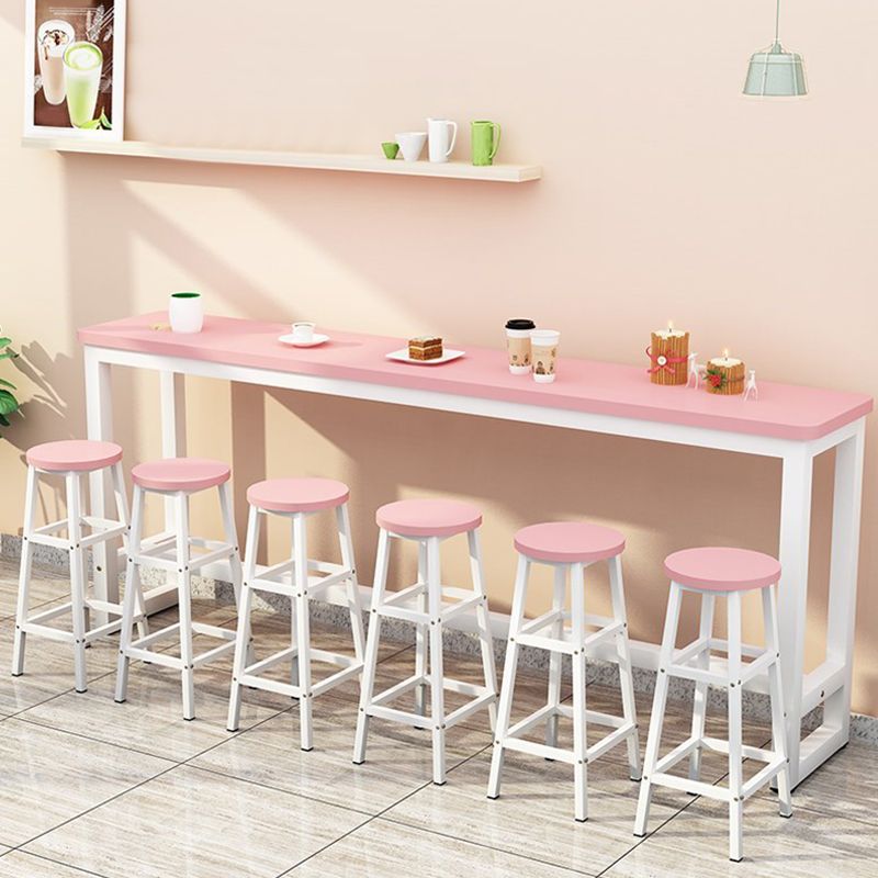 Modern Style Wood Bar Stool Table Rectangle Bar Table for Cafe and Breakroom Clearhalo 'Bar Furniture' 'Bar Tables' 'bar_tables' 'furn' 'furn_bar_tables' 'Furniture' 'Kitchen & Dining Furniture' 1200x1200_839e85c9-caa2-4f96-ab74-f679e36f82b0