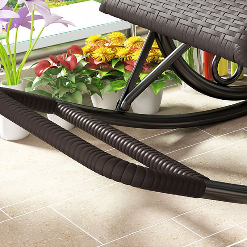 Enkele vrijetijdschaise lounge sofa stoel ijzerbasis schommelstoel voor woonkamer