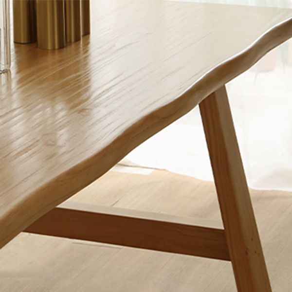 Solid Wood Top Dining Table Modern Simple Table with 4 Legs for Living Room Clearhalo 'Dining Tables & Seating' 'Dining Tables' 'dining_table' 'furn' 'furn_dining_table' 'Furniture' 'furniture_dining_table' 'Kitchen & Dining Furniture' 1200x1200_83a02ae2-ab91-4bf2-a371-8def7aa1481a