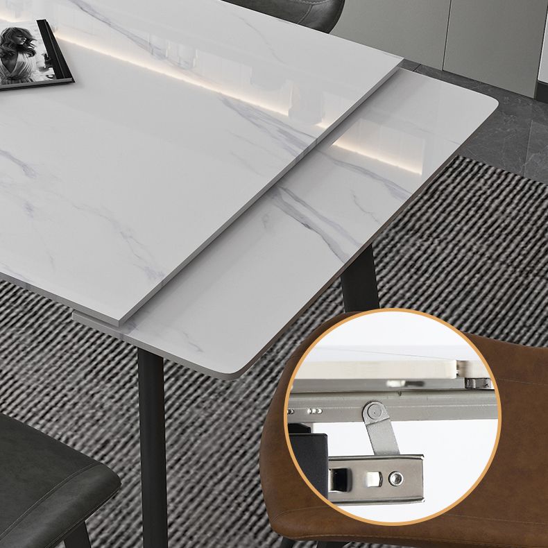 Contemporary 1/4/5/7 Pieces Dining Set Rectangle Dining Table Set with 4 Legs Clearhalo 'Dining Room Sets' 'Dining Tables & Seating' 'dining_room_set' 'furn' 'furn_dining_room_set' 'Furniture' 'furniture_dining_room_set' 'Kitchen & Dining Furniture' 'kitchen&dining_furn' 'kitchen' 1200x1200_83a0532c-02ed-4b36-86cd-04fada43a6f9