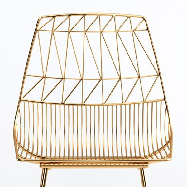 Glam Iron Polstered Bar Stool Armless Rückenlehne für Bristol gepolstert