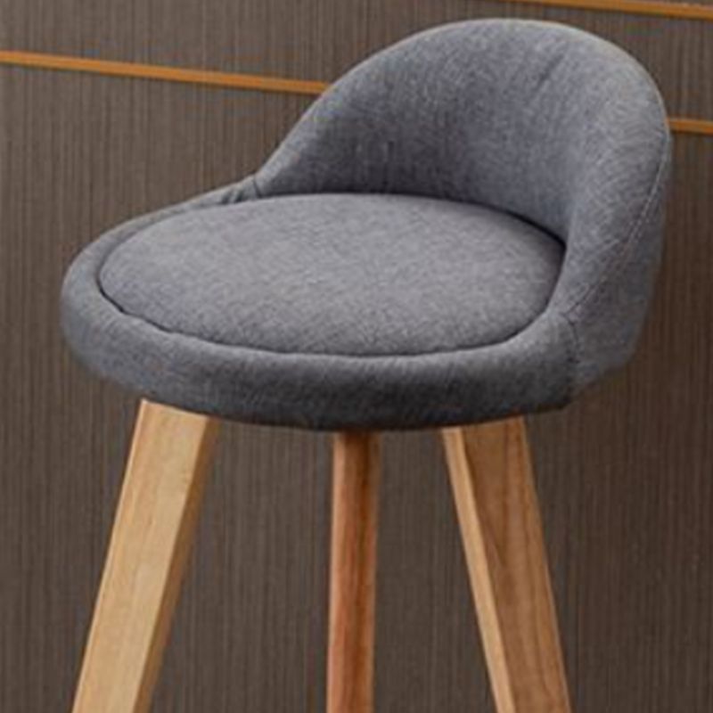 Nordic Armless Backrest Counter Stool Rubber Wood Bar Stool with Pedal Clearhalo 'Bar Furniture' 'Bar Stools' 'bar_stools' 'furn' 'furn_bar_stools' 'Furniture' 'Kitchen & Dining Furniture' 1200x1200_83a14b91-57e9-4c21-9f20-28f0789c65a3
