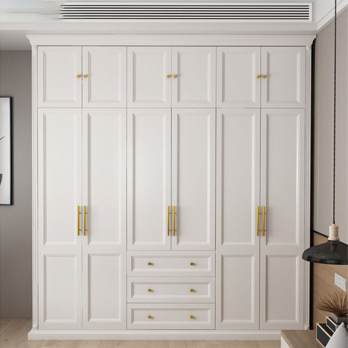 Solid Wood Wardrobe Armoire with Shelves French Country Wardrobe Cabinet Clearhalo 'Armoires & Wardrobes' 'armoires_wardrobes' 'Bedroom Furniture' 'furn' 'furn_armoires_wardrobes' 'Furniture' 1200x1200_83a1b1e1-b4e3-4f97-952a-93bdea7ce595