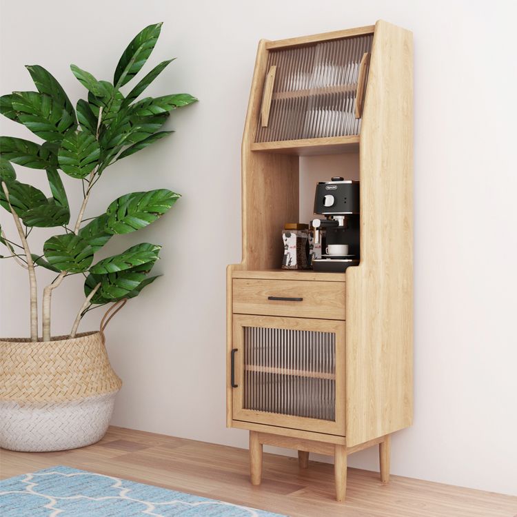 Simple Style Wood Buffet Server 67-inch Height Kitchen Server Clearhalo 'buffet_sideboard' 'Buffets & Sideboards' 'furn' 'furn_buffet_sideboard' 'Furniture' 'furniture_buffet_sideboard' 'Kitchen & Dining Furniture' 1200x1200_83a22371-35c3-4ea0-ab74-b39e729c2e9b