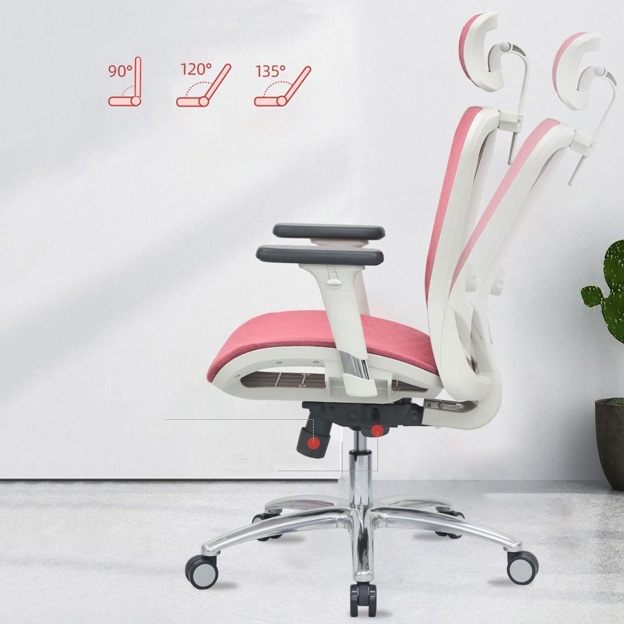 Contemporary Arm Chair Adjustable Arms Tilt Mechanism Pillow Included Office Chair Clearhalo 'furn' 'furn_office_chair' 'Furniture' 'Office Chairs' 'Office Furniture' 'office_chair' 1200x1200_83a2d740-367c-41da-9677-9a15addfdbb7