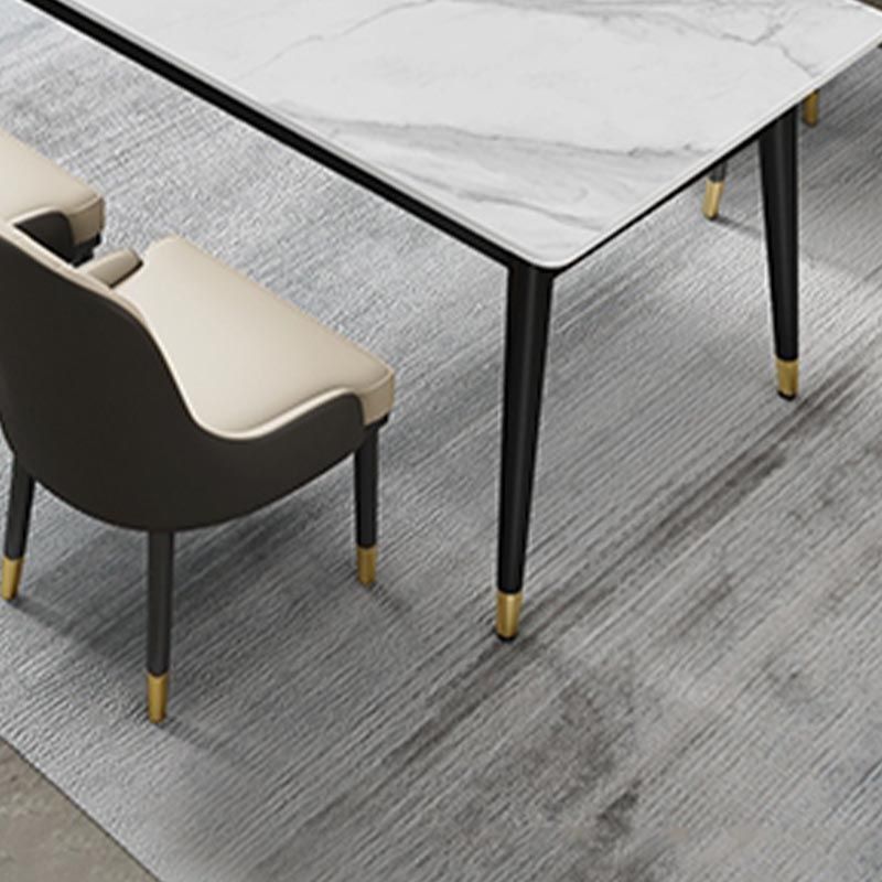 4-foot Metal Table Rectangle Stone Top Traditional Luxury Dining Site Table Clearhalo 'Dining Tables & Seating' 'Dining Tables' 'dining_table' 'furn' 'furn_dining_table' 'Furniture' 'Kitchen & Dining Furniture' 1200x1200_83a30141-68a7-4416-8703-9a606b69ae4d