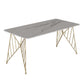 White Stone Top Dining Table Set 1/2/5 Pieces Contemporary Indoor Dinette Set Clearhalo 'Dining Room Sets' 'Dining Tables & Seating' 'dining_room_set' 'furn' 'furn_dining_room_set' 'Furniture' 'Kitchen & Dining Furniture' 1200x1200_83a49e15-b9d9-4b06-9523-fde250bc79b5