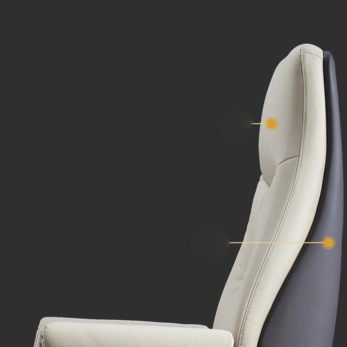 Marco de metal cromado silla de tareas moderna silla de escritorio ejecutivo con espalda alta