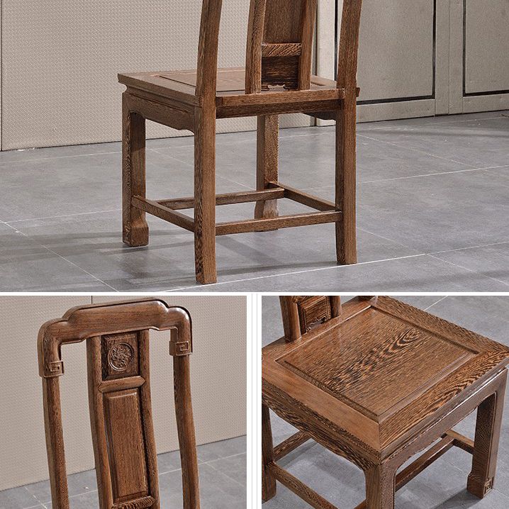 Traditional Style Solid Wood Dining Room Set with Fixed Rectangle Shape Table and 4 Legs Base Clearhalo 'Dining Room Sets' 'Dining Tables & Seating' 'dining_room_set' 'furn' 'furn_dining_room_set' 'Furniture' 'furniture_dining_room_set' 'Kitchen & Dining Furniture' 'kitchen&dining_furn' 'kitchen' 1200x1200_83a8715f-c4be-45c0-84b9-4537c58bbc00